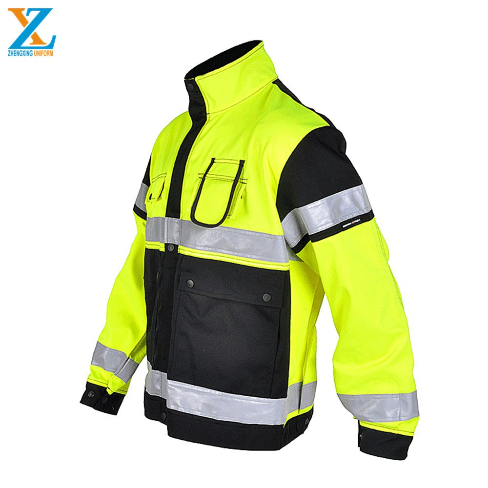 Supplier Anti Fire Jackets Reflective  Fireproof Antistatic Firefighting Modacrylic Jacket