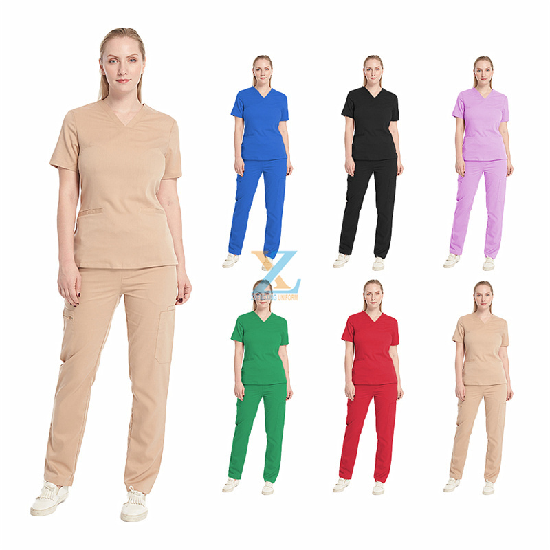 Scrubs Wholesale Greys Anatomy Short Sleeve Womens Medical Uniforms Scrub Sets Dental Clinic Doctors Surgical Clothes