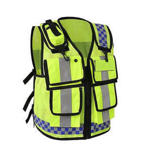 Custom High Visibility Reflective Stripe Mesh Fabric Hi Vis Men Women Work Safety Vest ANSI Class 2