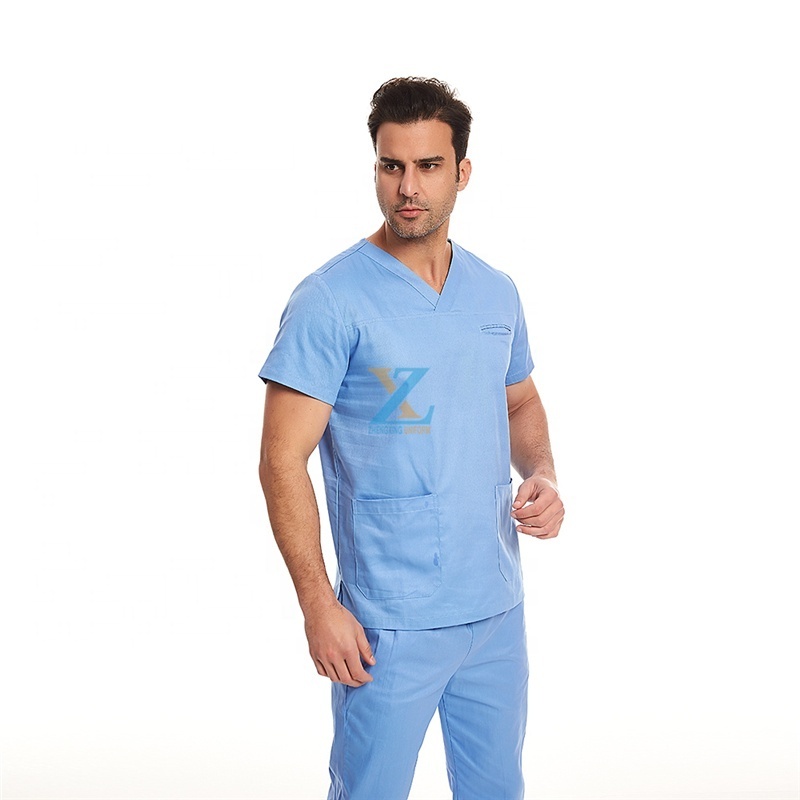 Low price Custom label Colorful fashion scrub set suit for surgeon nurse hospital uniform