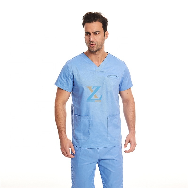 Low price Custom label Colorful fashion scrub set suit for surgeon nurse hospital uniform