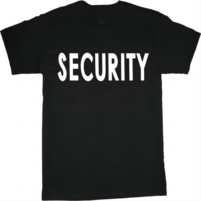 Big and tall t-shirt Security uniform costume tee shirt tall shirts for men