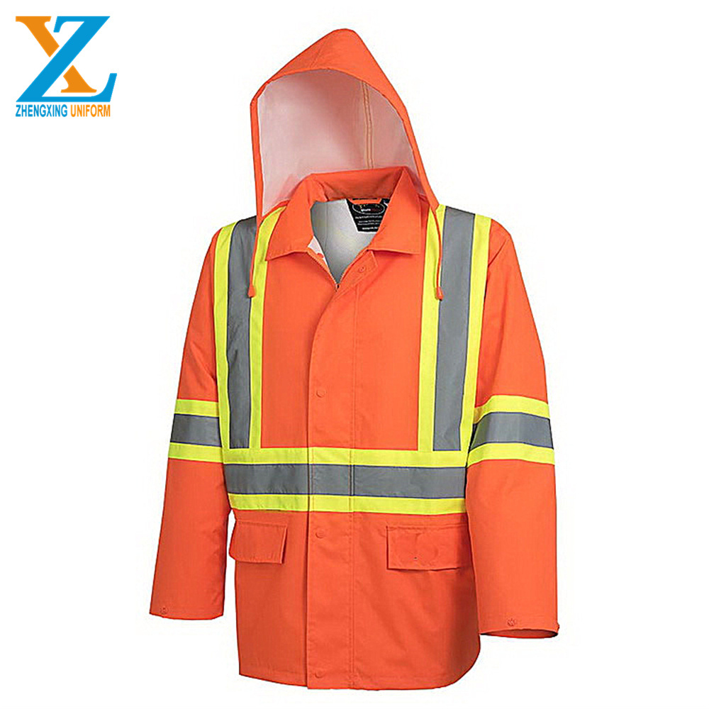 Hi Vis Traffic Security  Reflective Safety polyester cotton Jacket &trouser Reflective work uniform set