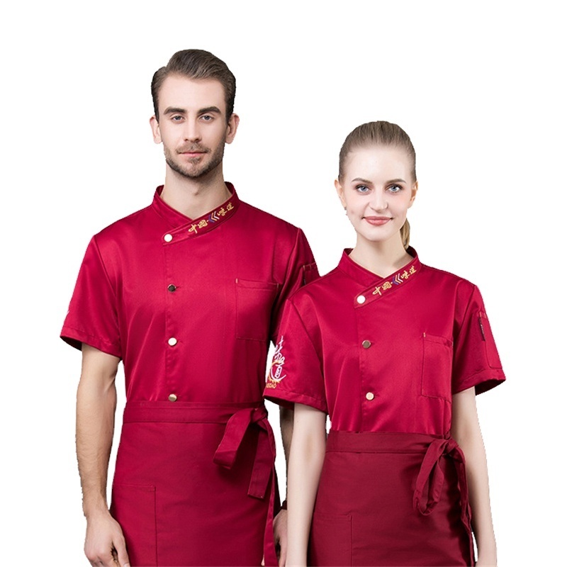 Italian Restaurant Style Kitchen Uniforms Cook Clothes For Chef