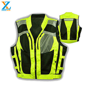 Custom Logo Vest-Hard& Durable Safety Reflective Vest for Motorcycle Bike Security Runner Guard