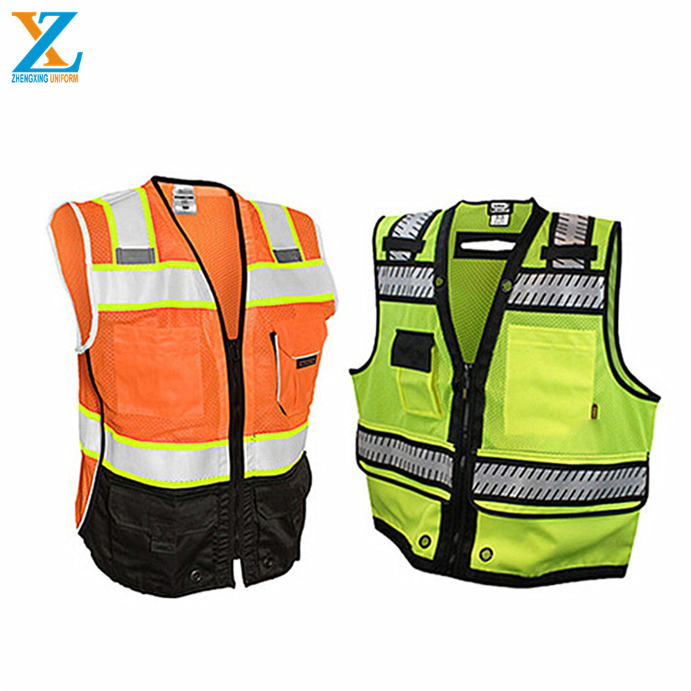 Wholesale Road High Visibility Safety Reflection Vest Fluorescent Yellow Cheap Reflective West Hi Vis Running Vest