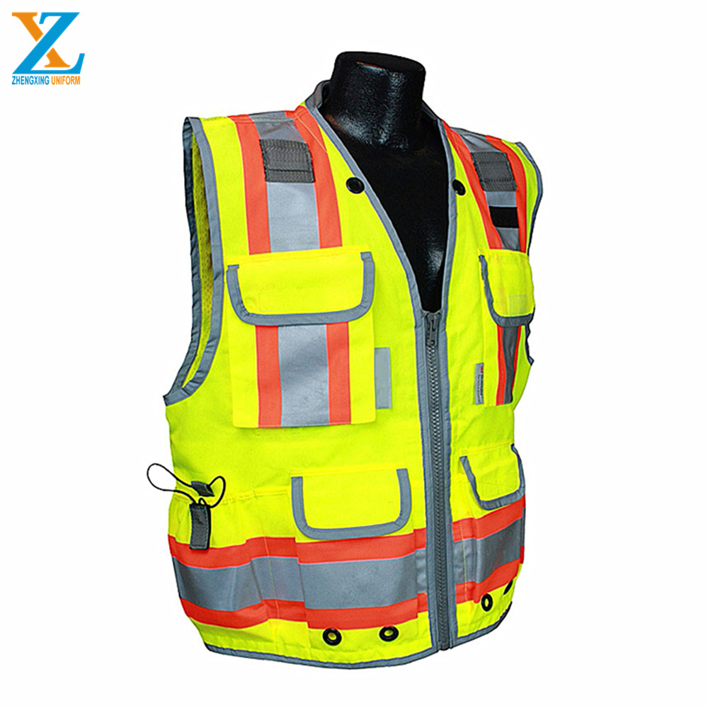 Wholesale Road High Visibility Safety Reflection Vest Fluorescent Yellow Cheap Reflective West Hi Vis Running Vest