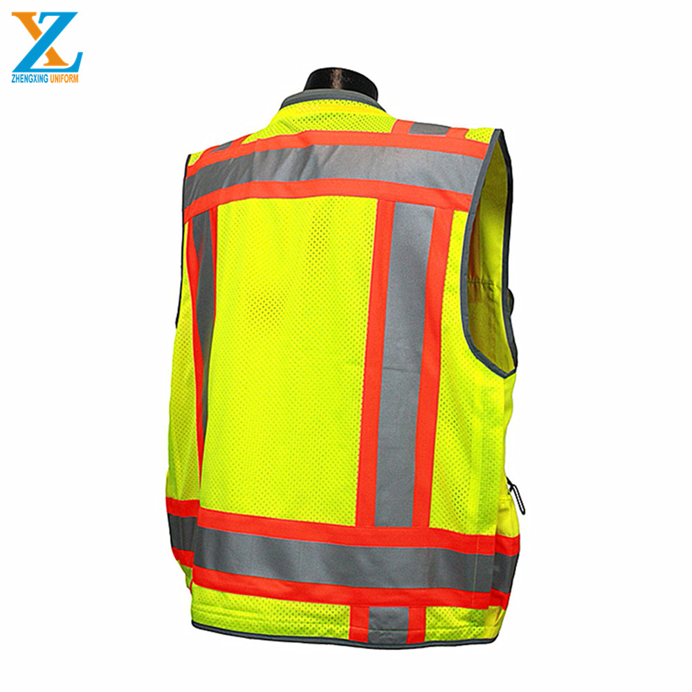 Wholesale Road High Visibility Safety Reflection Vest Fluorescent Yellow Cheap Reflective West Hi Vis Running Vest