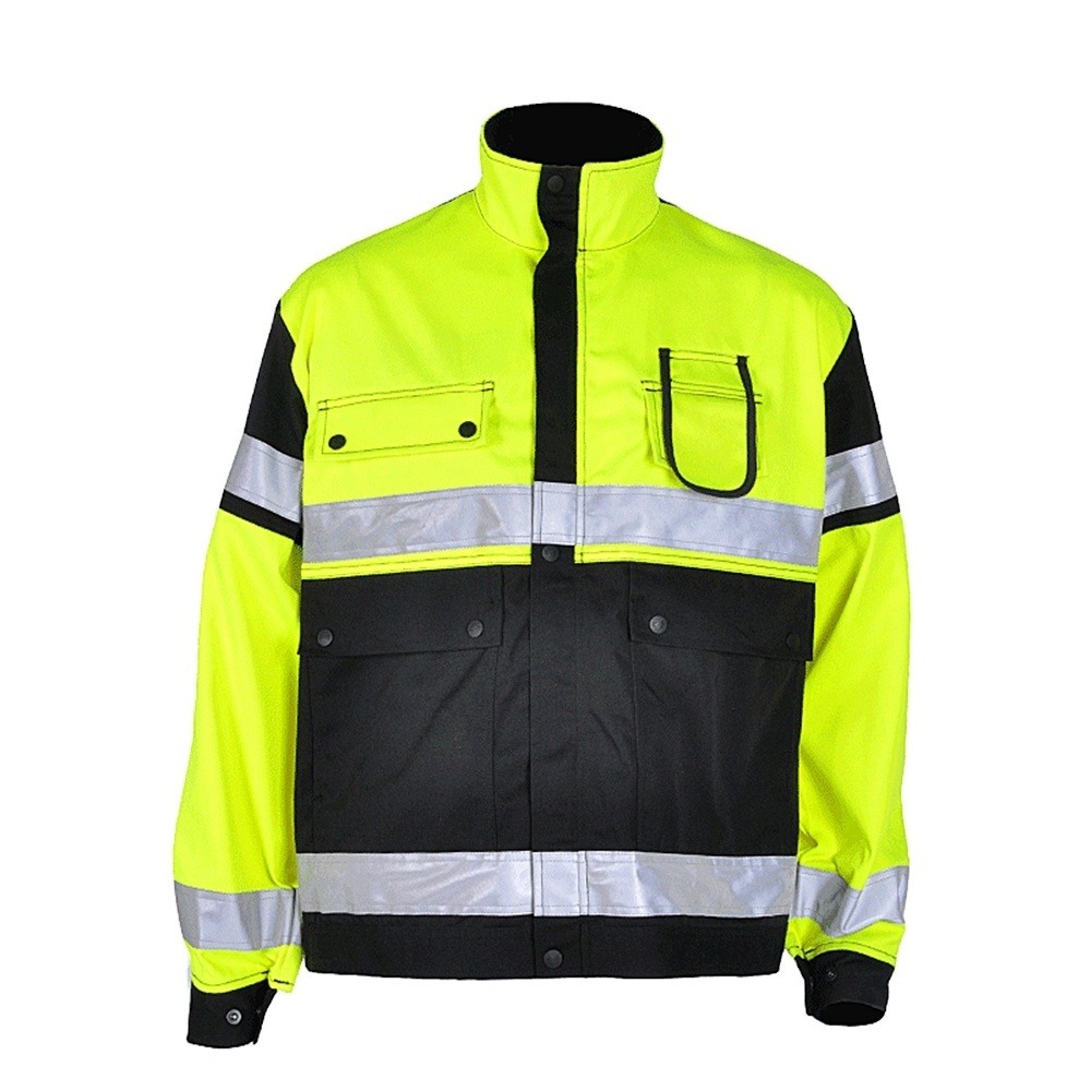 Supplier Anti Fire Jackets Reflective  Fireproof Antistatic Firefighting Modacrylic Jacket