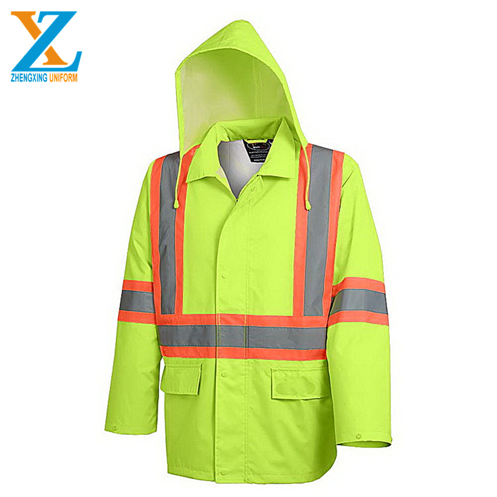 Hi Vis Traffic Security  Reflective Safety polyester cotton Jacket &trouser Reflective work uniform set