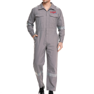 ZHENGXING Custom Men Hi Vis Flame Resistant Coverall Industrial Mechanic Work Safety Fr Jumpsuit