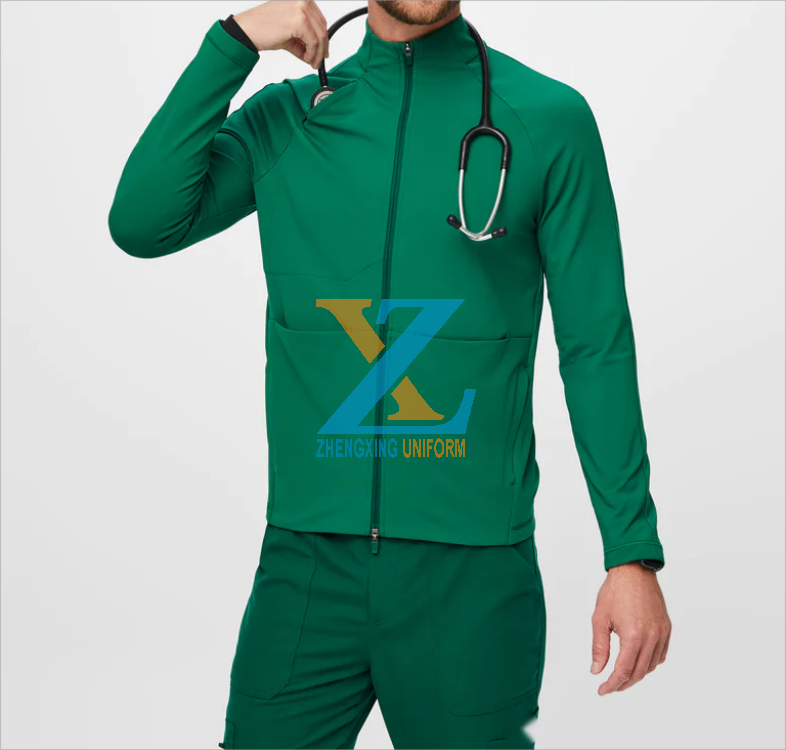 ZX Factory Low MOQ Custom Hospital Clinic Pharmacy Beauty Salon Nurse Men Women Staff Medical Scrubs Uniform Sets