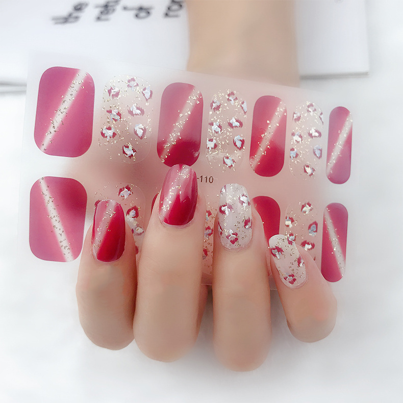 Beauty sticker 3D Nail Stickers DIY Manicure  Flower Design Water Transfer Fashion Nail Art Decorations Nail Art Sticker