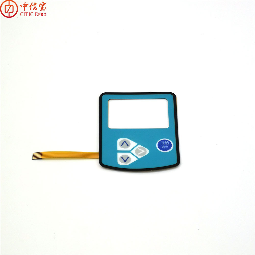 Single one button membrane switch with FPC cable