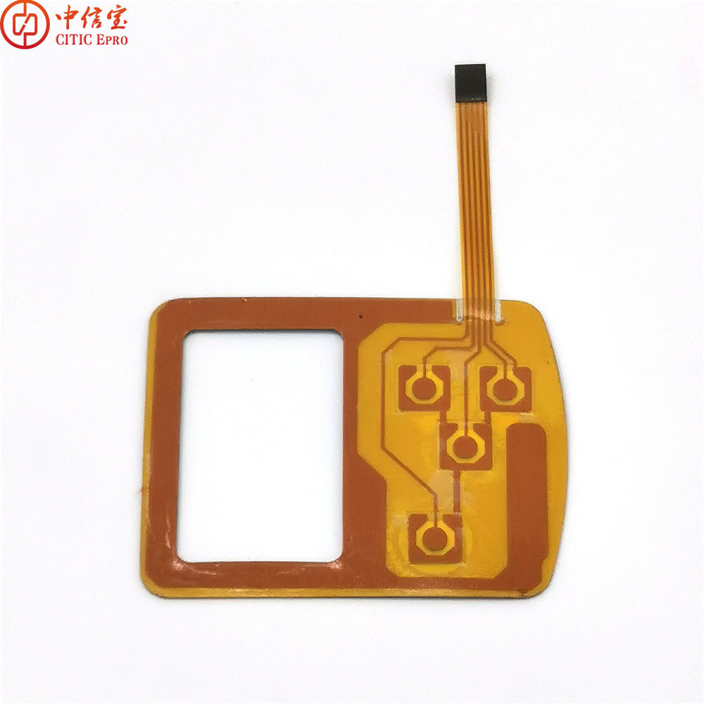 Single one button membrane switch with FPC cable