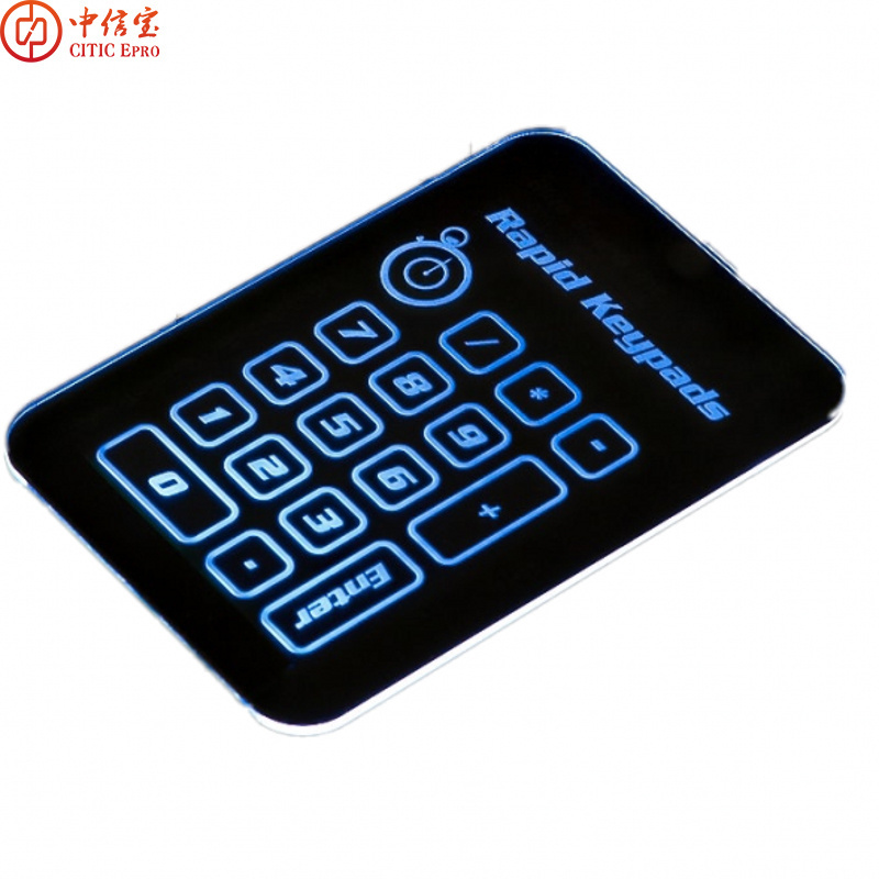 Smart capacitive touch keypad switch with led backlight button