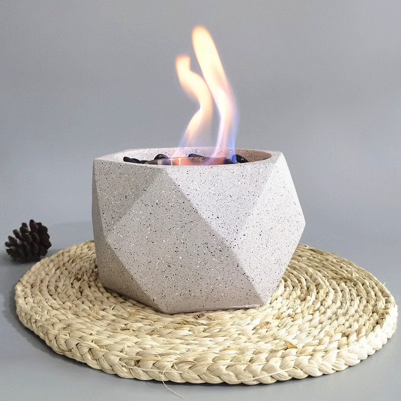 Fireplace Portable Mini Tabletop Fire Pit Concrete Table Top Fire Pit Bowl On Sale