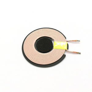 Wireless charging coil receiver induction coil transmitter and receiver