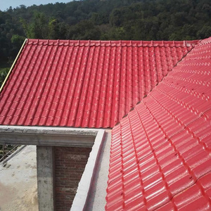 classic building material duratile heat resistant hail proof shingles types plastic pvc roof tile for the flat roof houses