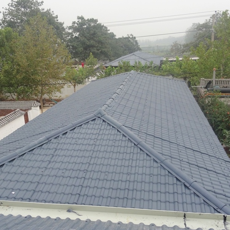 classic building material duratile heat resistant hail proof shingles types plastic pvc roof tile for the flat roof houses