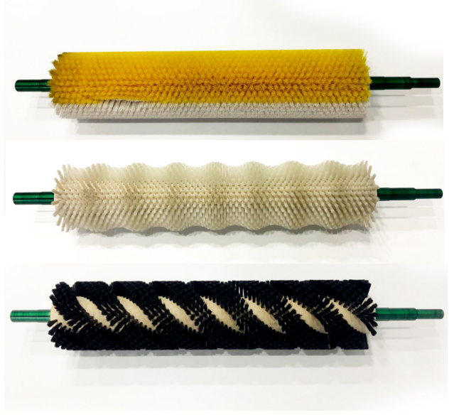 Custom Industrial Brass Wire Steel Wire Spiral Roller Brush and Nylon Cleaning Cylinder Brush