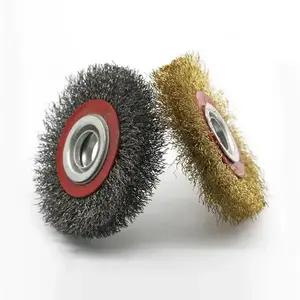 Stainless Steel Wire Brush Wheel Abrasive Wire Drawing Steel Wire Wheel Cup Brushes Polishing Finishing Wheel for Drill Rust