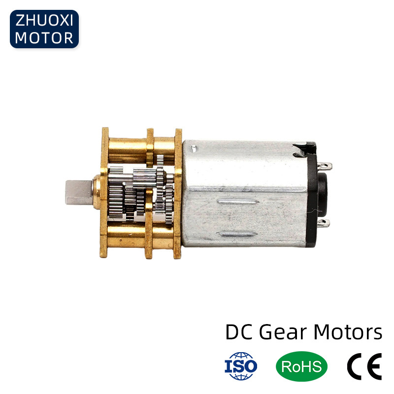 Zhuoxi manufacturer 12mm N20 micro torque motor lock 12v dc fan motor 50 rpm 3V 6V 12V DC gear motor