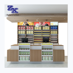 2020 hot sale retail store counter with display self, cashier convenience grocery retail store furniture with drawer