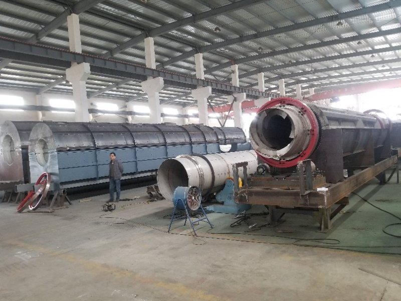 New Condition SUS316L Rotary Drum Dryer for Drying Fermented Soybean Meal in Food Processing and Manufacturing Plant