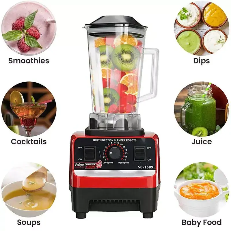 Cheapest industrial fruit cup mixer blender fruit drink blender grinder 3000W smootie blender