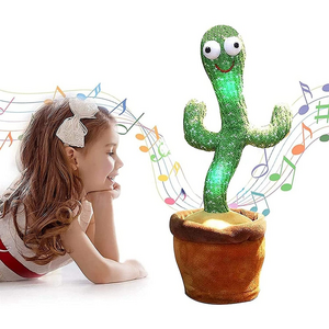 Hot Sale Funny Talk Back Dancing Cactus Dancer Cactus Tree Toys Eco-friendly Plush Kids Toys 2023 Unisex Customized Color 