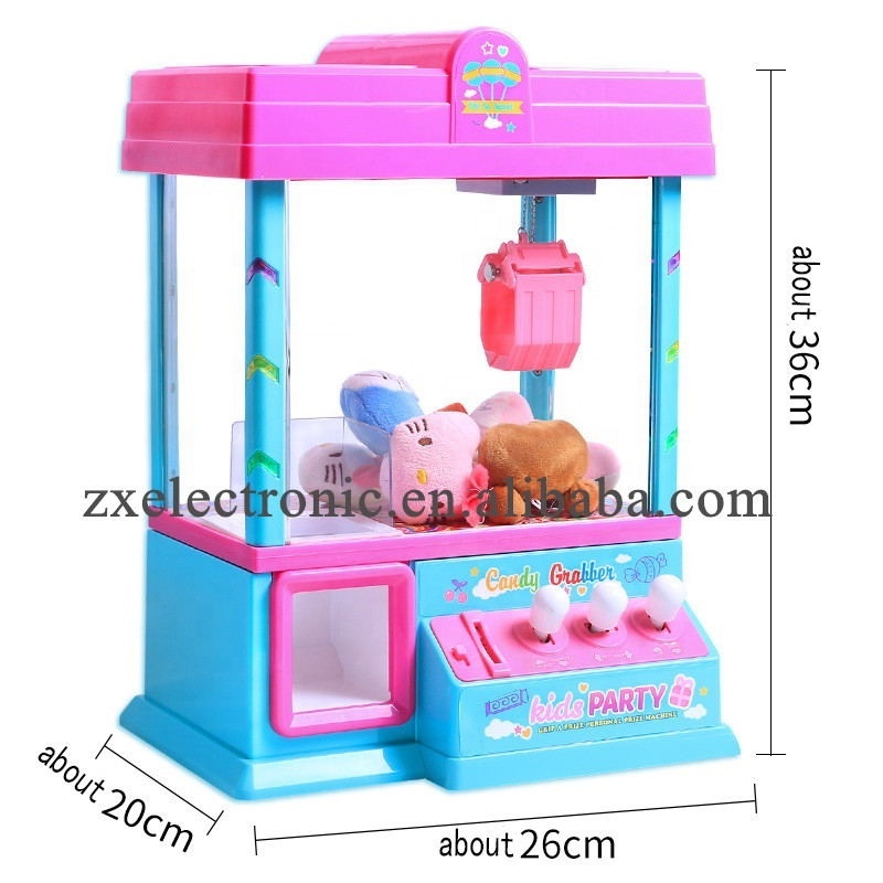 Mini Electronic Candy Grabber toy with music new style candy household grabber candy catcher arresting mini claw machine