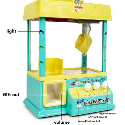 Indoor Toys Coin Operated Game Machine Small Claw Crane Machine Mini Claw Machine for Kids