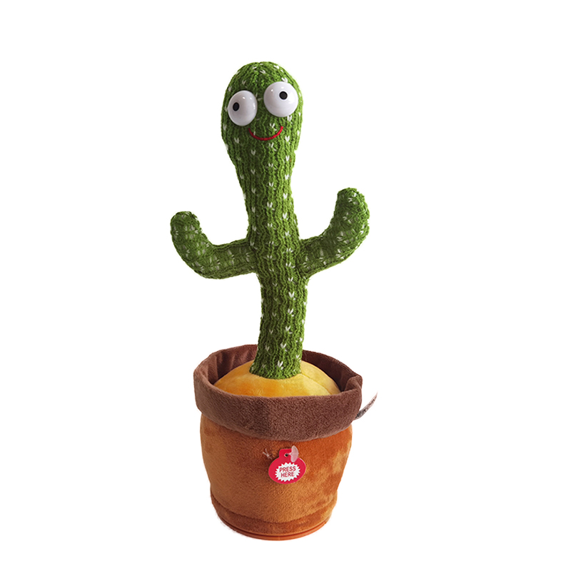 Hot Sale Funny Talk Back Dancing Cactus Dancer Cactus Tree Toys Eco-friendly Plush Kids Toys 2023 Unisex Customized Color 