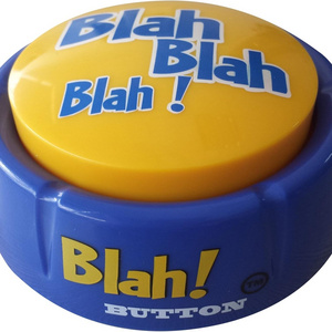 Talkie Recordable Buzzer Toys Products Blah Button Funny Sayings  Funny Talking Button for Games