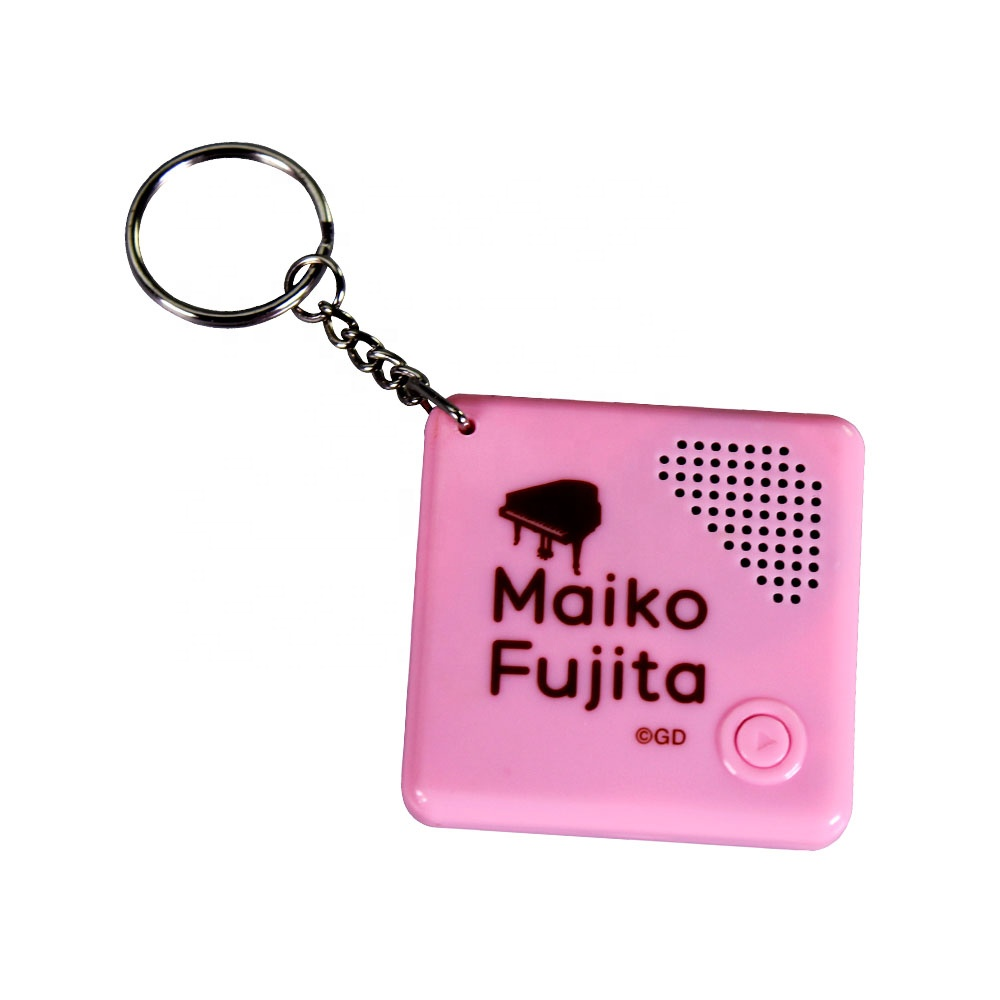 Digital ABS metal  custom shape multifunction voice sound keychain voice recordable sound keychain