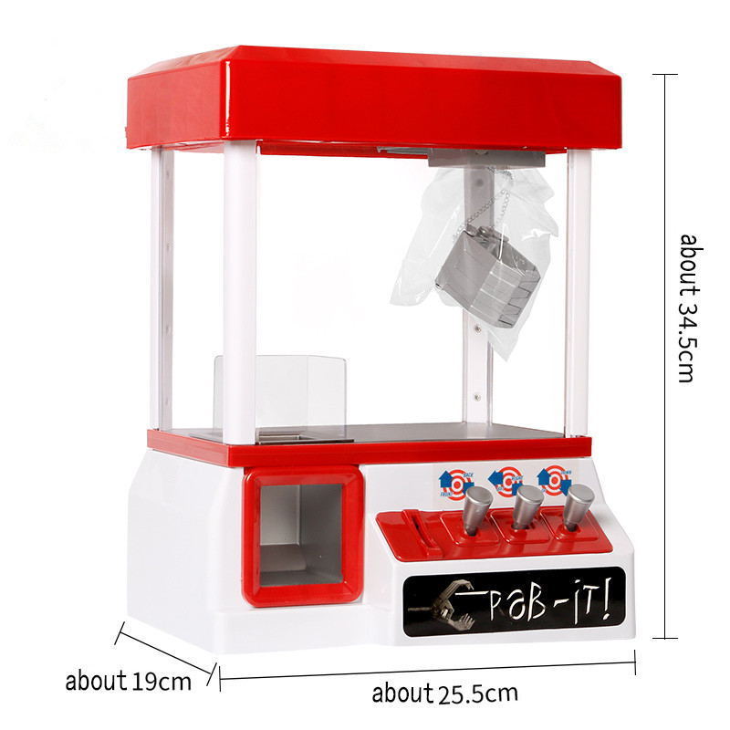 Indoor Toys Coin Operated Game Machine Small Claw Crane Machine Mini Claw Machine for Kids