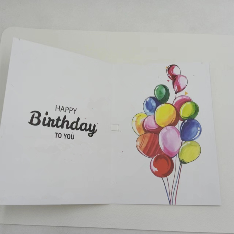 Endless sound prank greeting card with glitters joker birthday cards