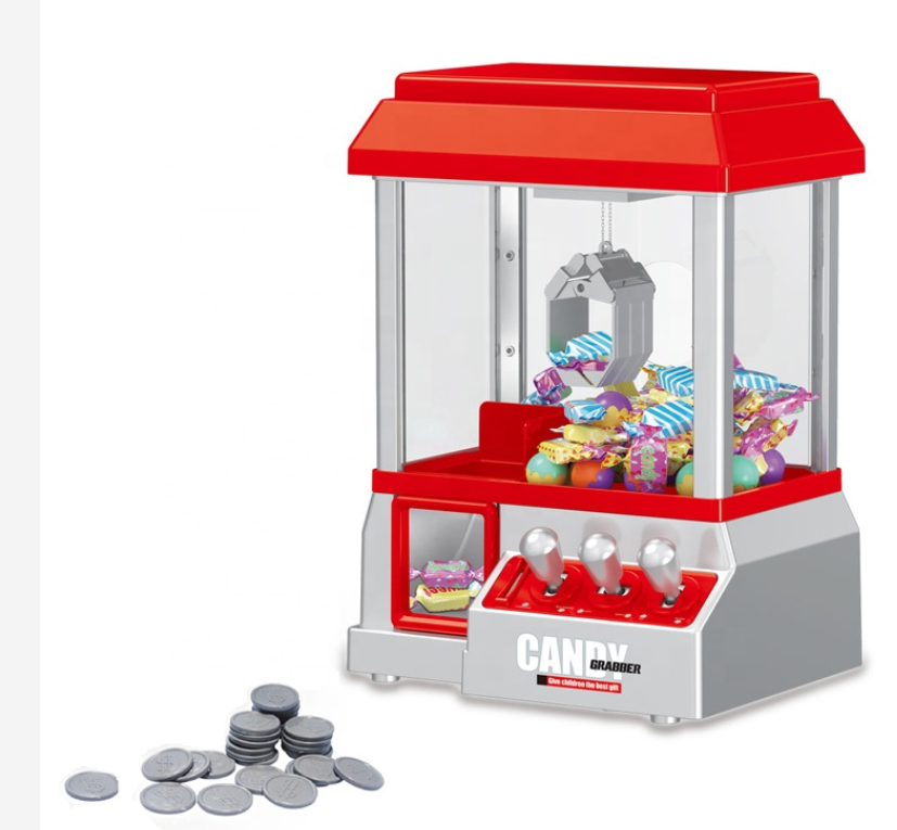 Children Game Coin Operated Mini Toy Gift Claw Machine Funny Gift Crane Machine for kids