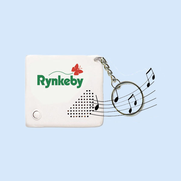 Music Talking Keychain X 60 X 8 Mm PVC Digital Printing Digital Voice Recording Keychain CE ROHS with Custom Voice