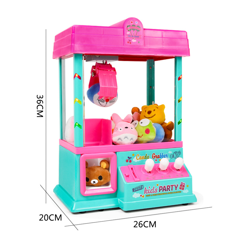 Children Game Coin Operated Mini Toy Gift Claw Machine Funny Gift Crane Machine for kids