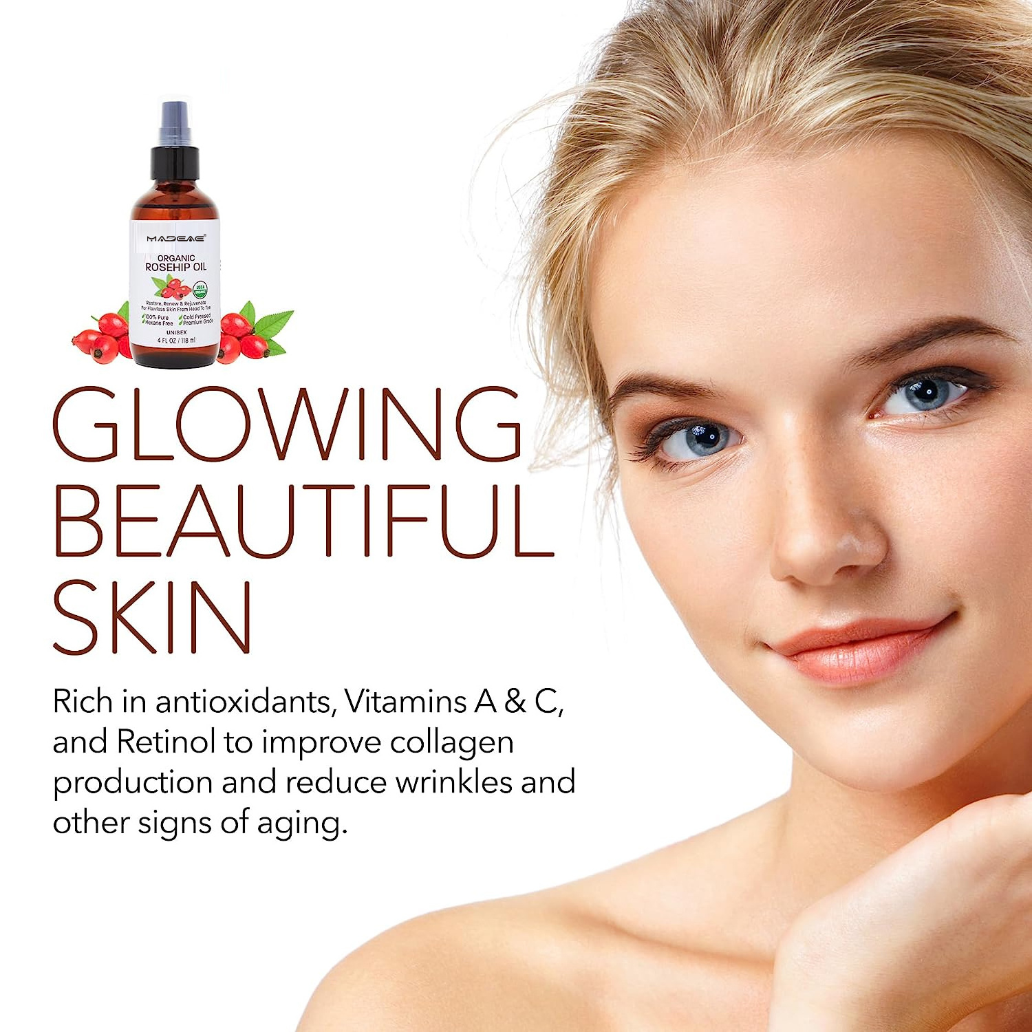 Reduces Fine Lines Rosehip Oil Calms Brightens Skin Reduces Appearance Of Dark Spots Scars rose essential oil