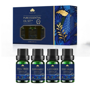 Private Label Essential oils Gift Set 100% Pure natural organic lavender eucalyptus Aromatherapy Essential Oil 4PCS