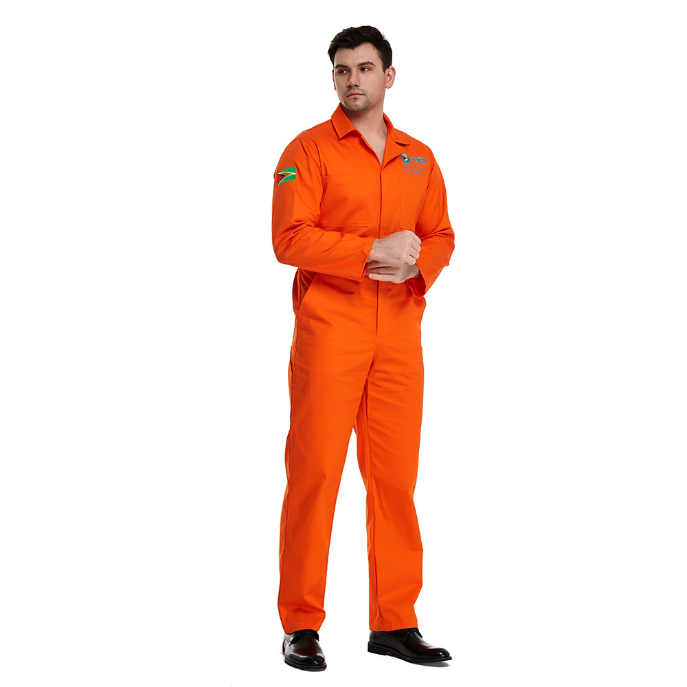 ZHENGXING Custom Flame Resistant Coverall Men Mechanic Work Fr Jumpsuit 100% Cotton