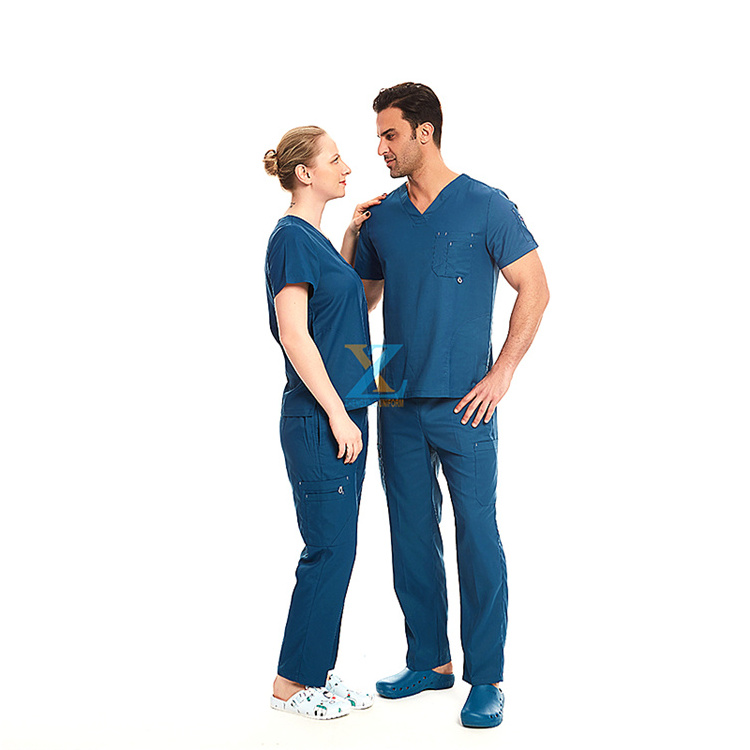 2021Medical Staff Scrubs Uniforms Sets Surgery Jogger Professional Hospital Men Doctor Work Suit Bulk