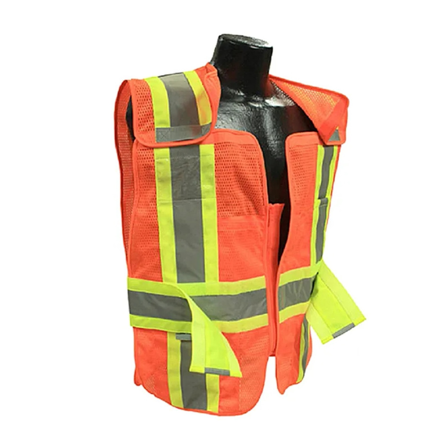 ZX Custom Hi Vis Safety Vest Outdoor Work Reflective Clothing Road Traffic Duty Paramedic Vest Class 2/3 ANSI High Visibility