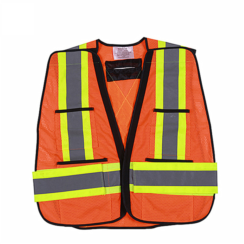 Breathable  Men's Hi Vis Construction Surveyor Reflective Safety Vest