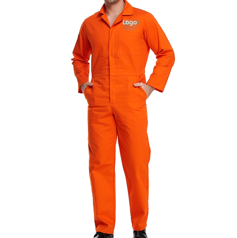 ZHENGXING Custom Flame Resistant Coverall Men Mechanic Work Fr Jumpsuit 100% Cotton