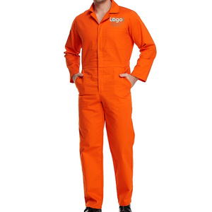 ZHENGXING Custom Flame Resistant Coverall Men Mechanic Work Fr Jumpsuit 100% Cotton