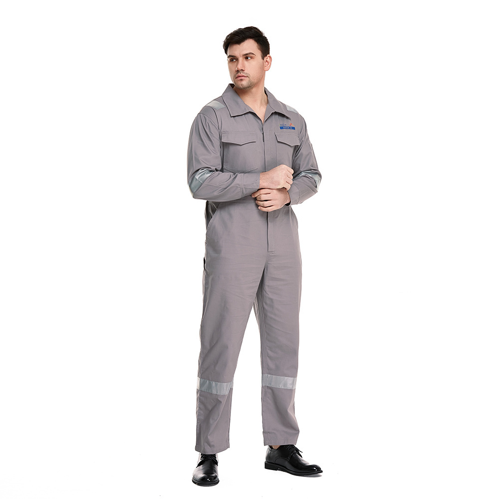 2024 ZHENGXING Custom Men Hi Vis Flame Resistant Coverall Industrial Mechanic Work Safety Fr Jumpsuit